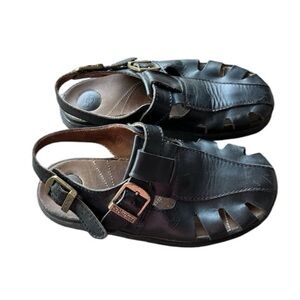 VINTAGE RARE DR DOC MARTENS Fisherman’s Sandals AirWair Black Men’s Size 9